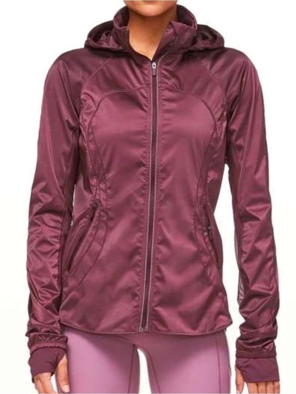 Lululemon size 2 Goal Crusher Jacket in Redwood Burgundy